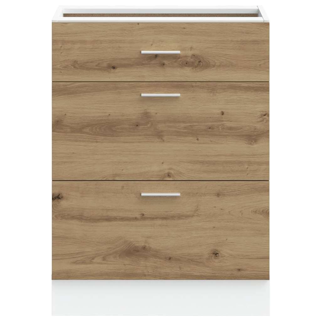 køkkenunderskab konstrueret træ kunsteg