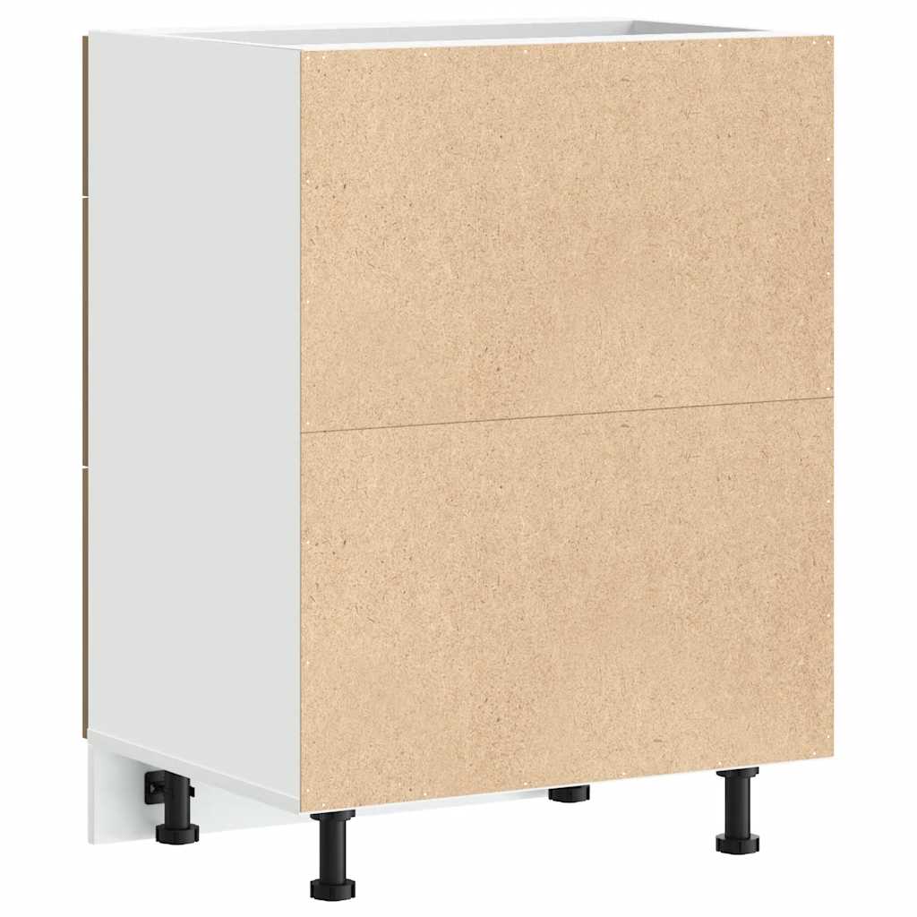 køkkenunderskab konstrueret træ kunsteg