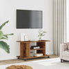 tv-skab med hjul 80x40x45 cm konstrueret træ antikt trælook