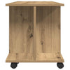 tv-skab med hjul 80x40x45 cm konstrueret træ kunsteg