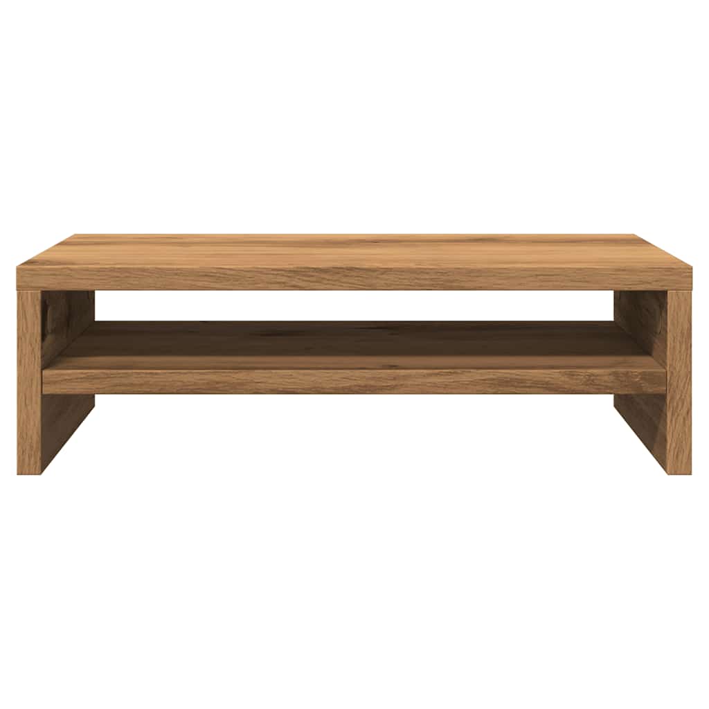 skærmstander 42x24x13 cm konstrueret træ egetræ