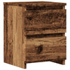 sengebord 30x30x40 cm konstrueret træ antikt trælook - Flotthjem
