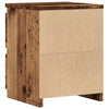 sengebord 30x30x40 cm konstrueret træ antikt trælook - Flotthjem
