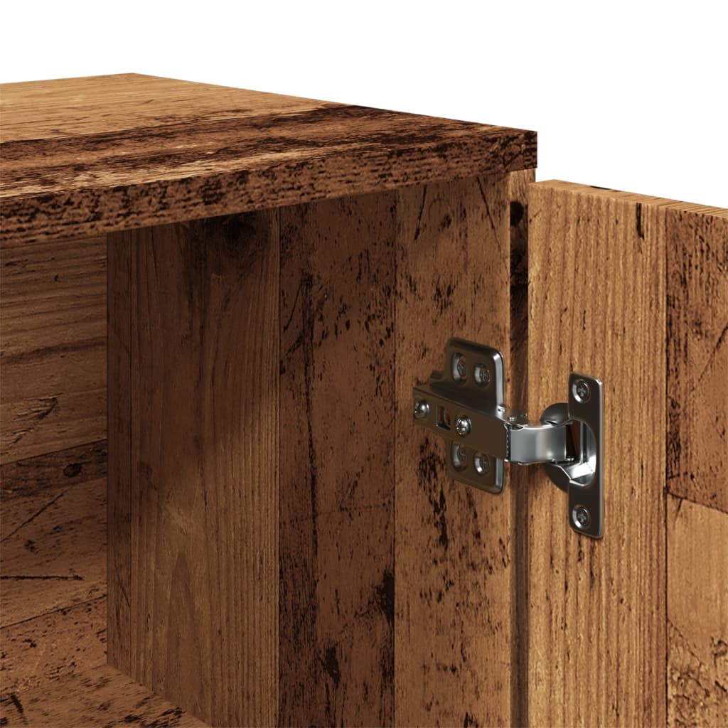 skab 88x30x64 cm konstrueret træ antikt trælook