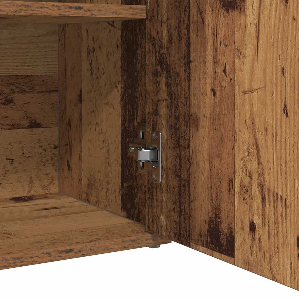 skænk 60x30x75 cm konstrueret træ antikt træ