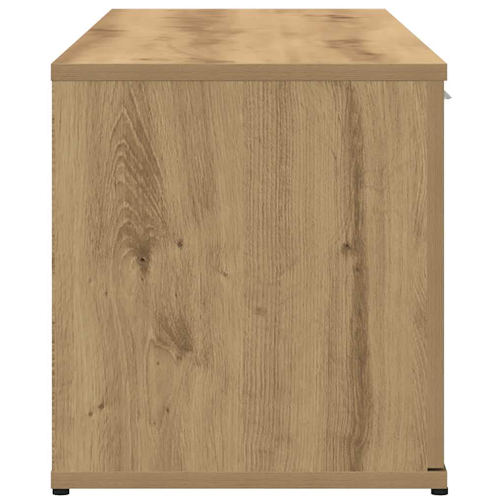 tv-bord 120x34x37 cm konstrueret træ egetræsfarve