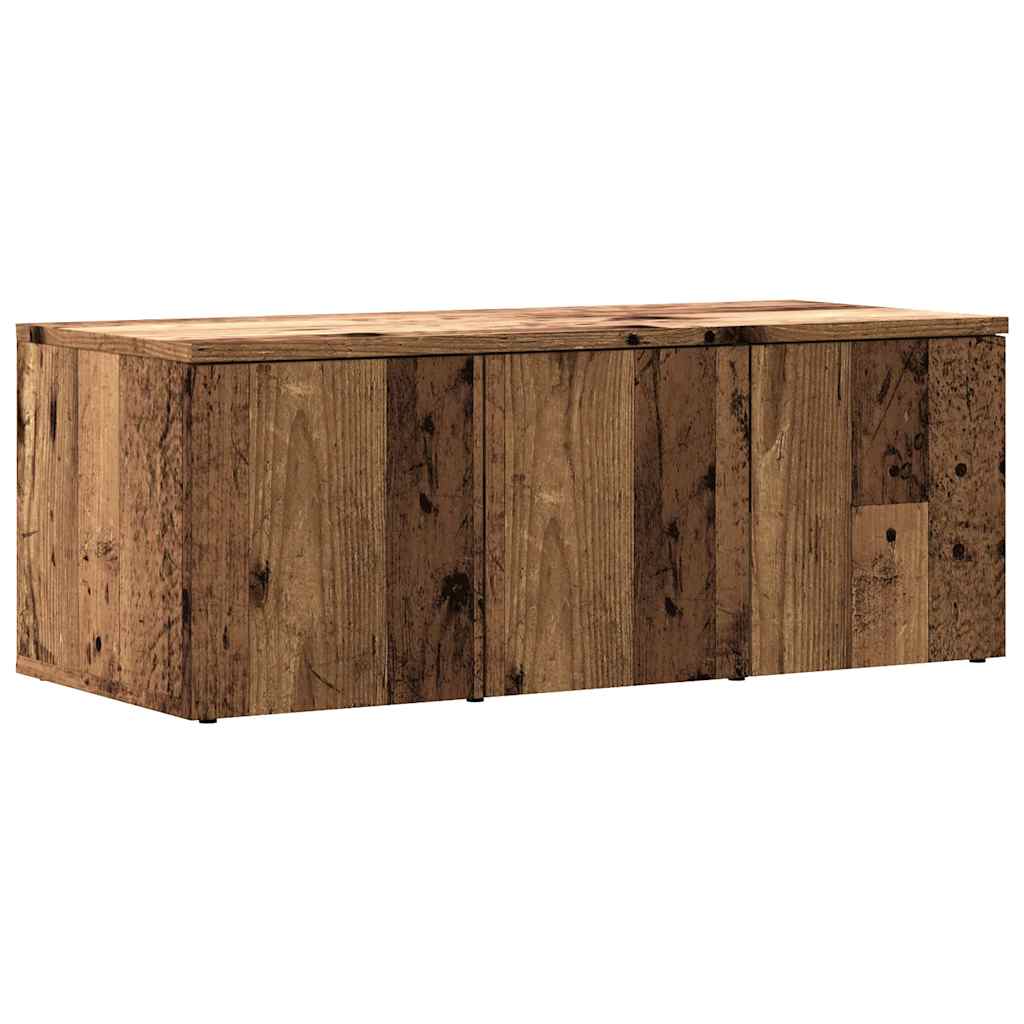 tv-skab 80x34x30 cm konstrueret træ antikt træ