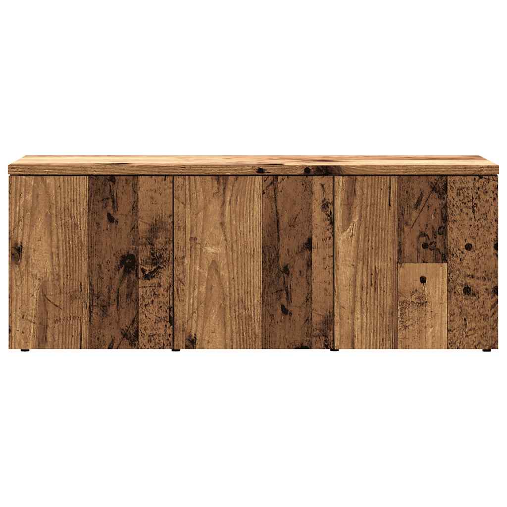 tv-skab 80x34x30 cm konstrueret træ antikt træ