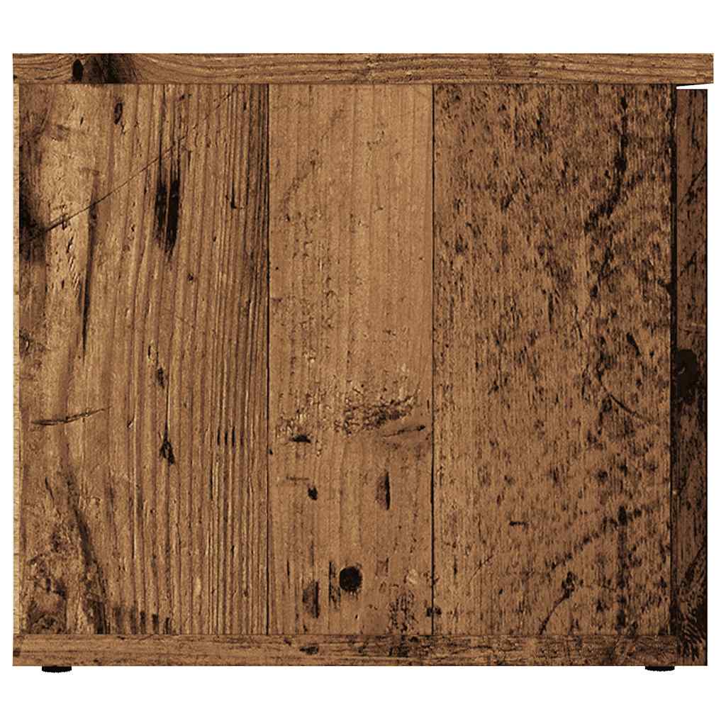 tv-skab 80x34x30 cm konstrueret træ antikt træ