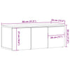 tv-skab 80x34x30 cm konstrueret træ antikt træ