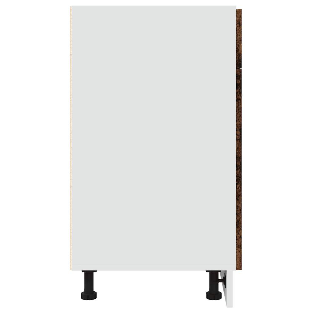 skuffebundskab "Lyon" gammelt træ 80x46x81,5 cm konstrueret træ