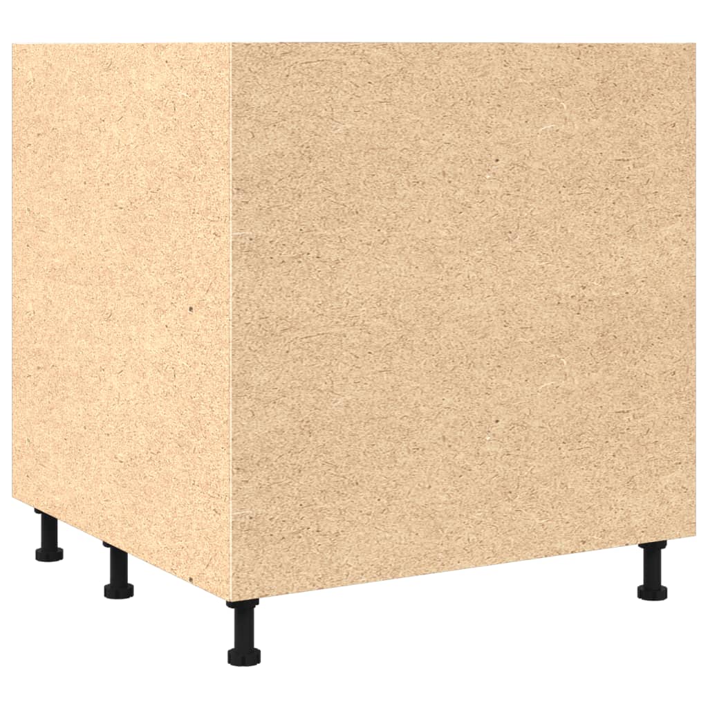 køkkenskab "Lyon" gammelt træ 75,5x75,5x81,5 cm konstrueret træ