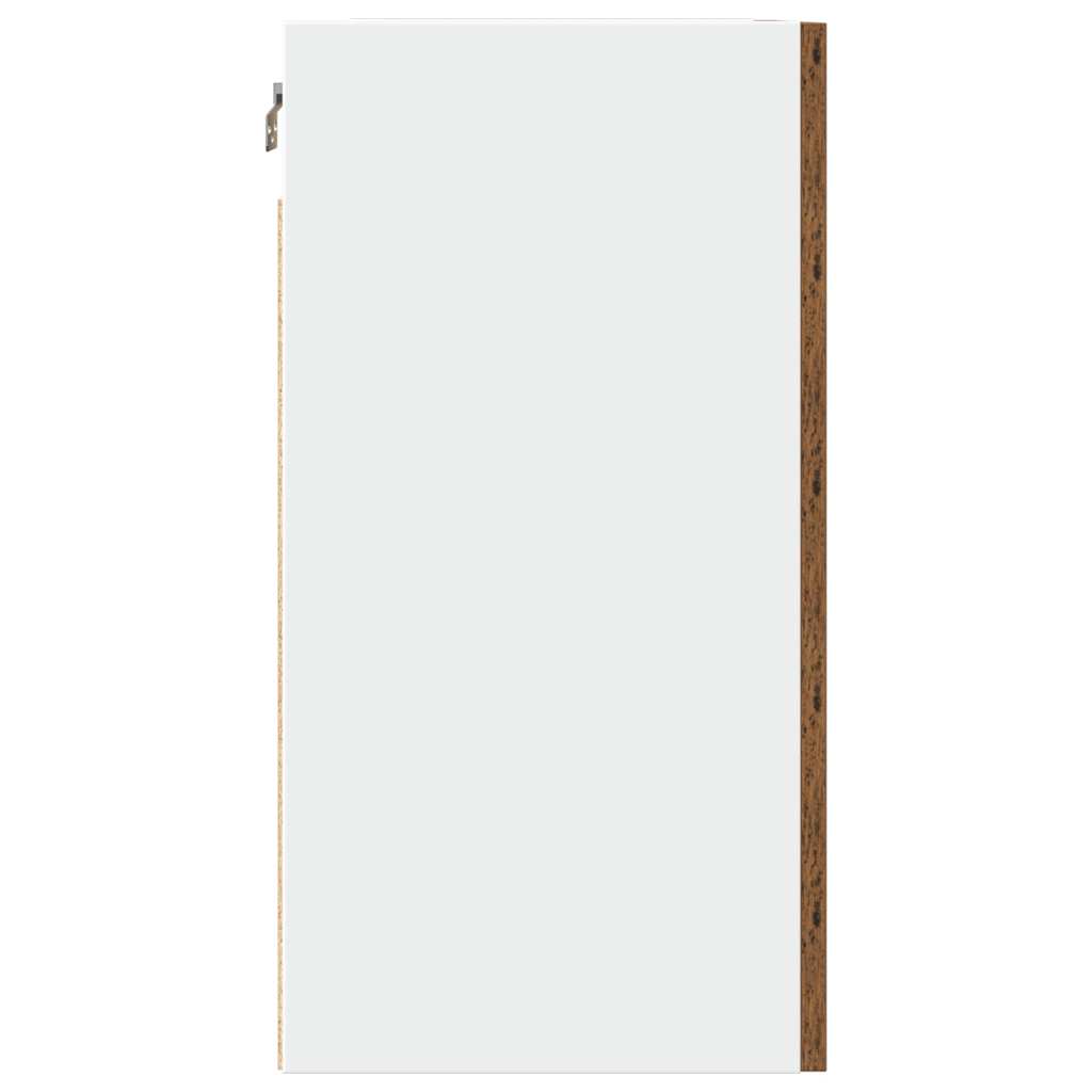 hængeskabe 2 stk. "Lyon" gammelt træ 50x31x60 cm konstrueret træ