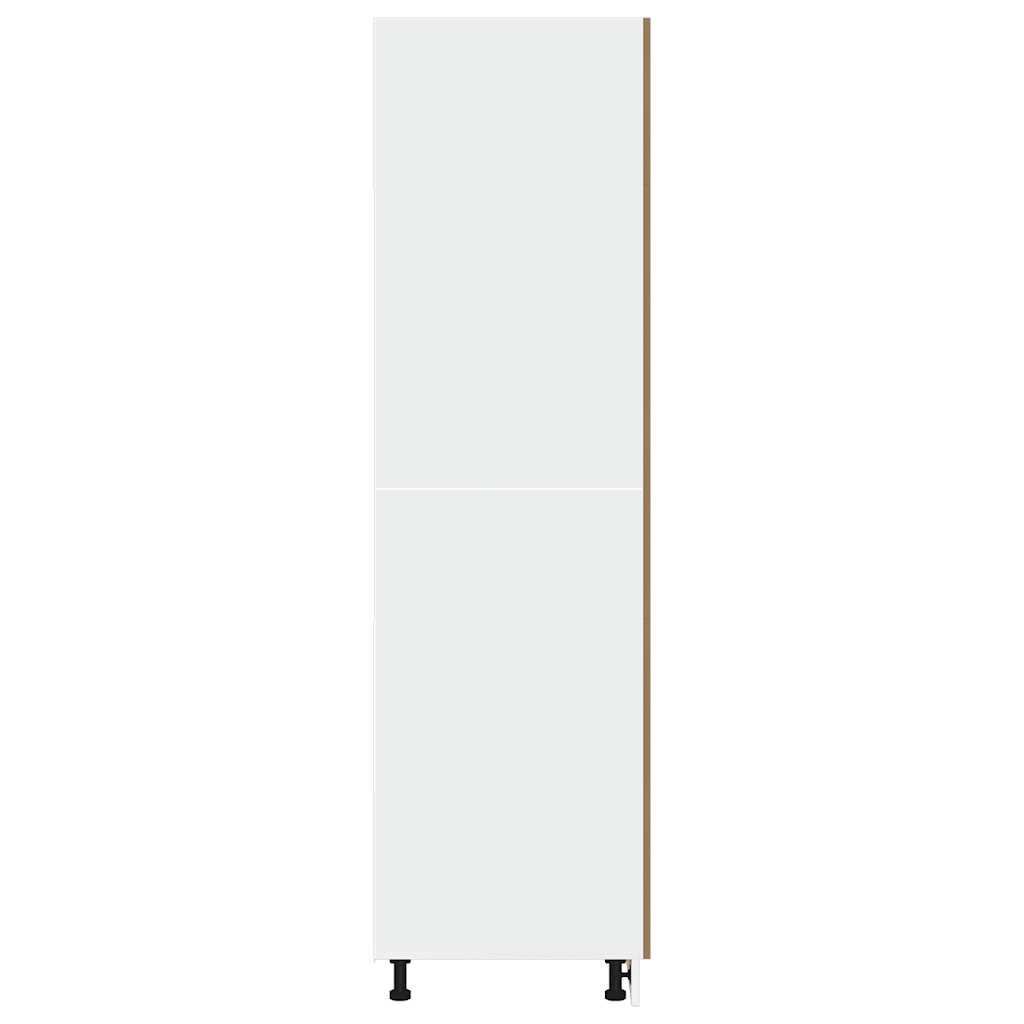 køleskabsskab "Lyon" håndlavet eg 60x57x207 cm konstrueret træ