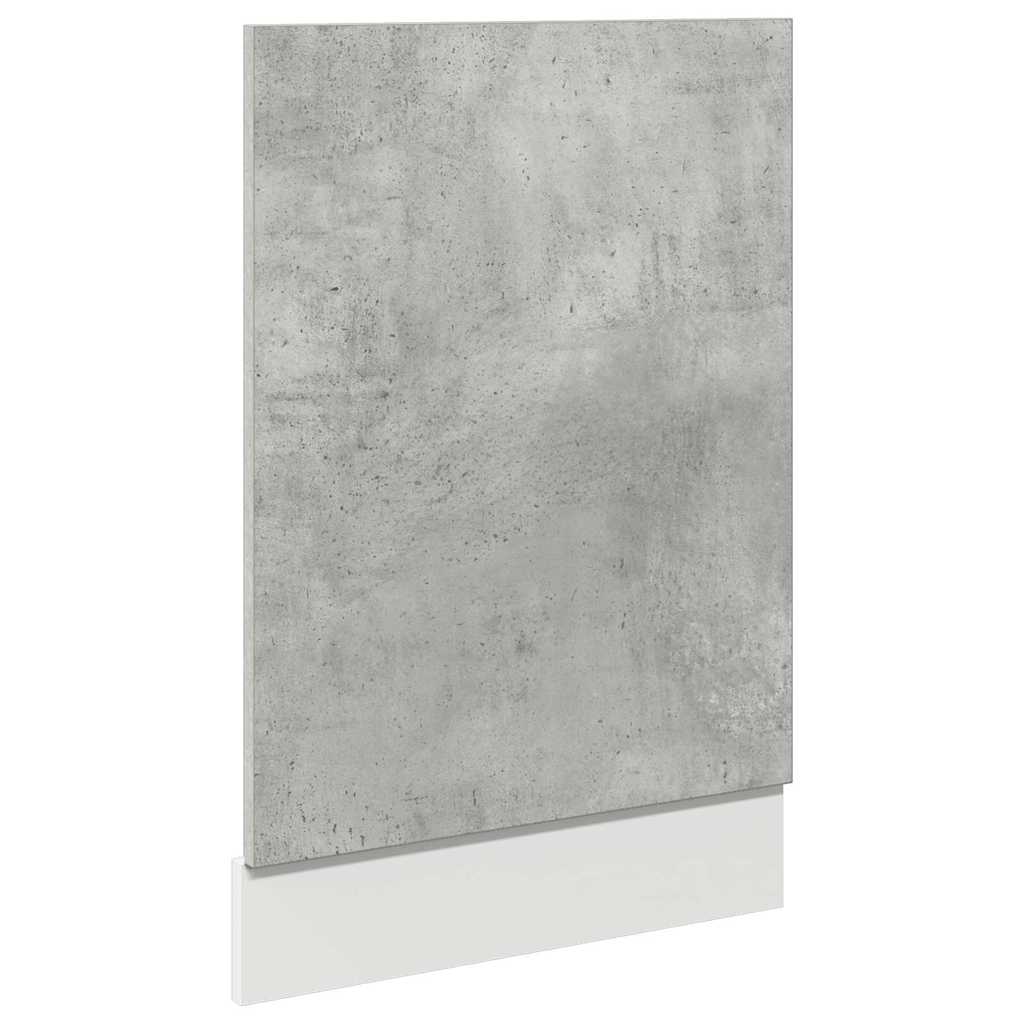 opvaskemaskinepanel "Lyon" betongrå 45x3x67 cm