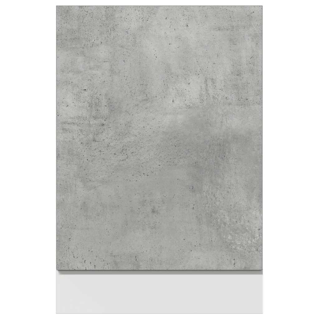 opvaskemaskinepanel "Lyon" betongrå 45x3x67 cm
