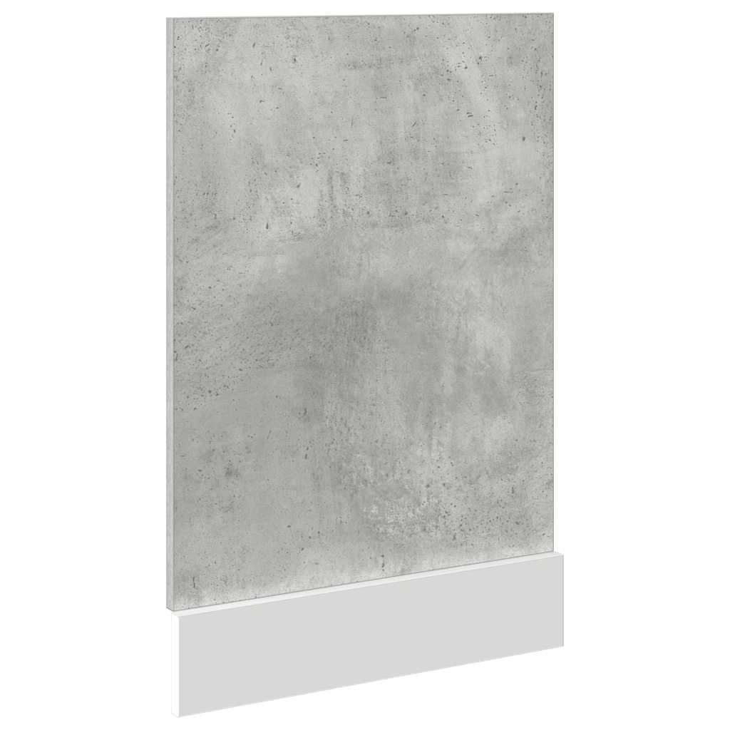 opvaskemaskinepanel "Lyon" betongrå 45x3x67 cm