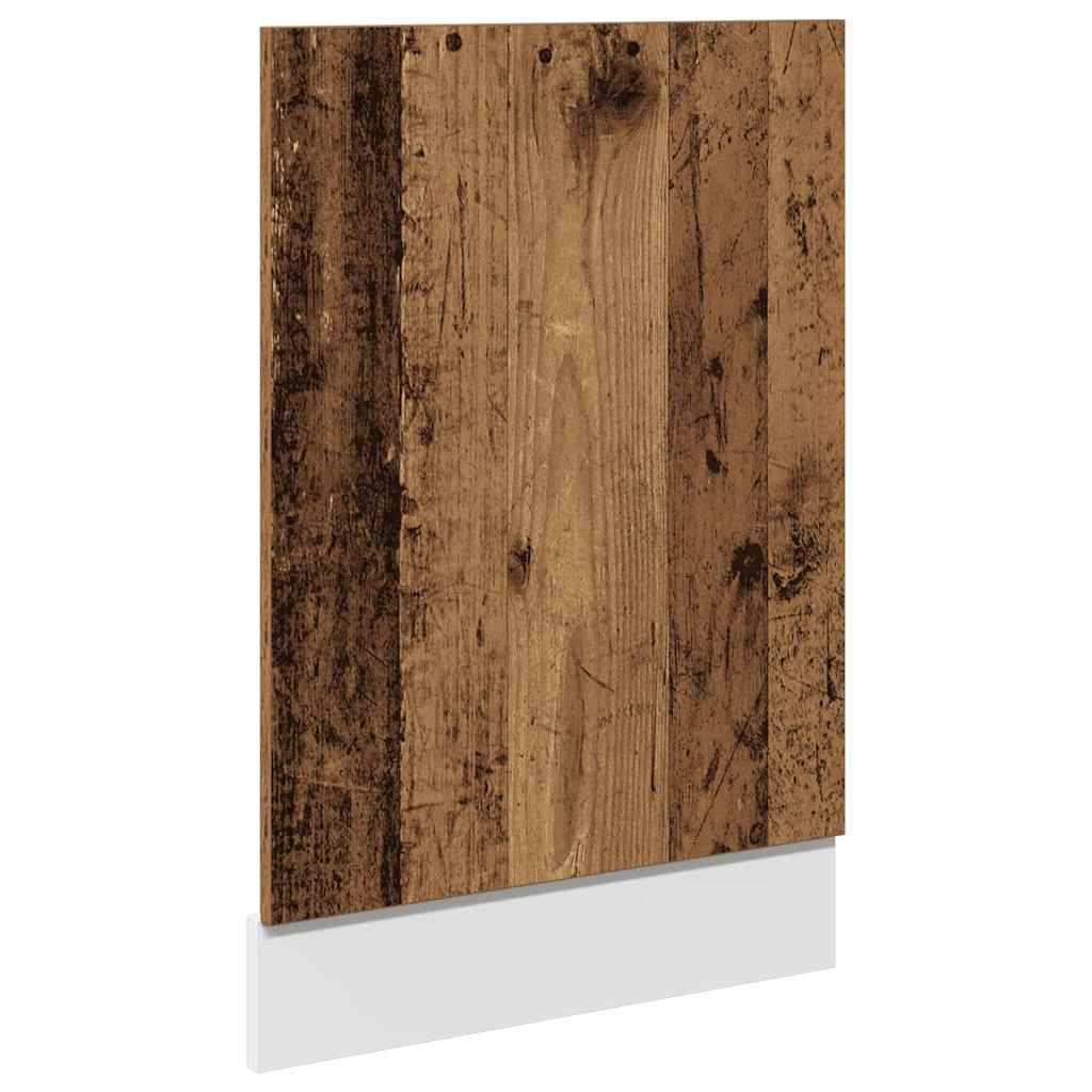 opvaskemaskinepanel "Lyon" gammelt træ 45x3x67 cm konstrueret træ