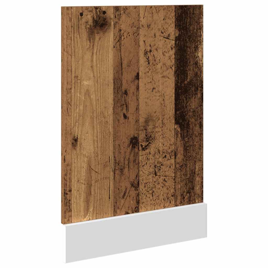 opvaskemaskinepanel "Lyon" gammelt træ 45x3x67 cm konstrueret træ