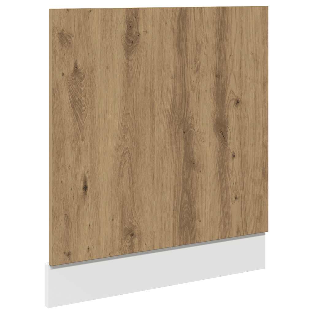 opvaskemaskinepanel "Lyon" håndlavet eg 60x1,5x67 cm konstrueret træ