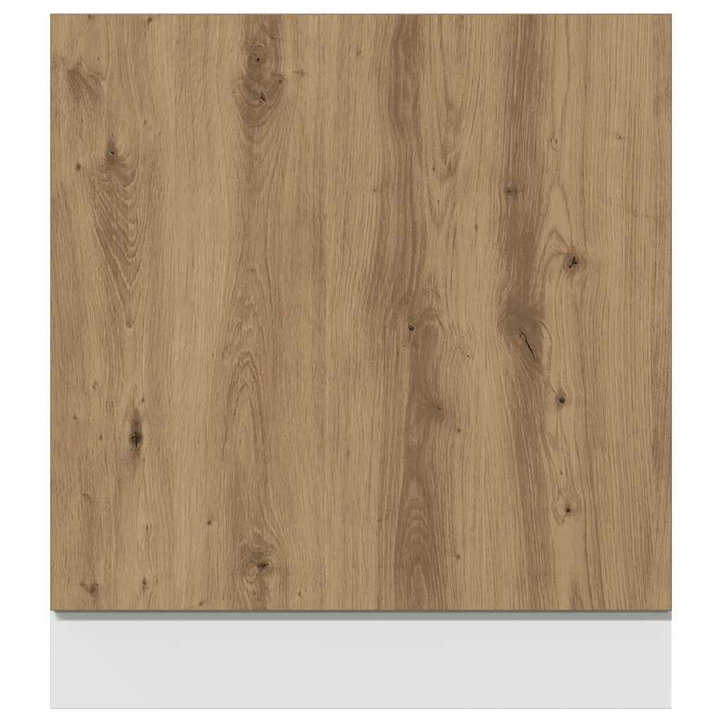 opvaskemaskinepanel "Lyon" håndlavet eg 60x1,5x67 cm konstrueret træ