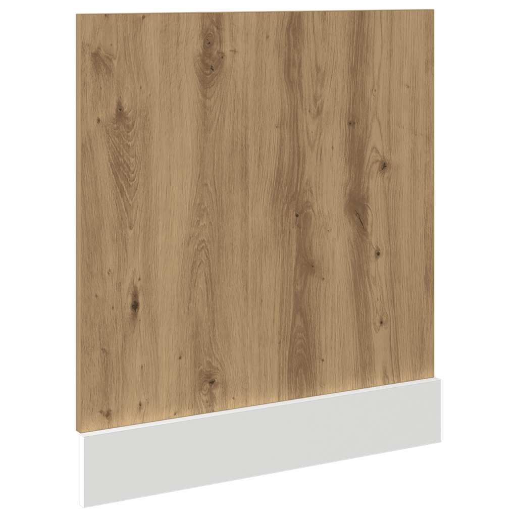 opvaskemaskinepanel "Lyon" håndlavet eg 60x1,5x67 cm konstrueret træ
