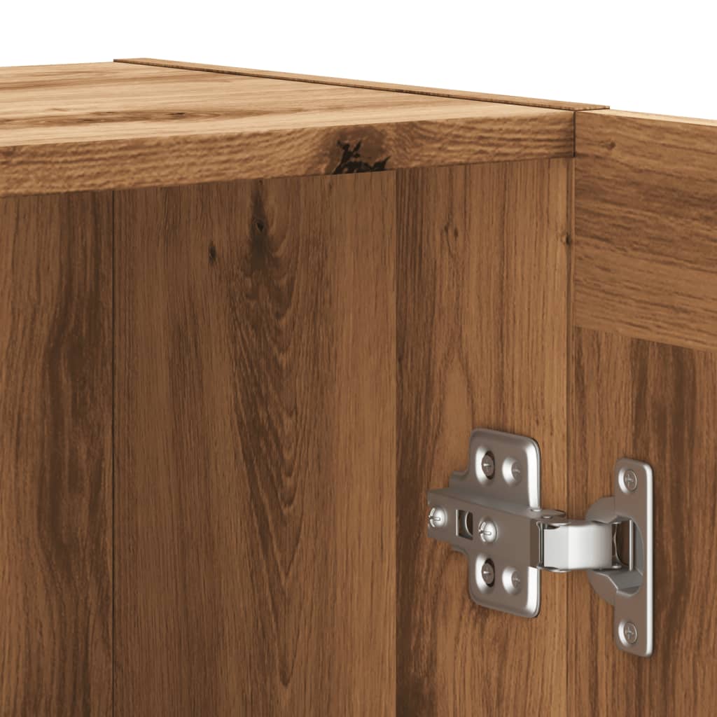 skænk 120x30,5x70 cm konstrueret træ kunsteg