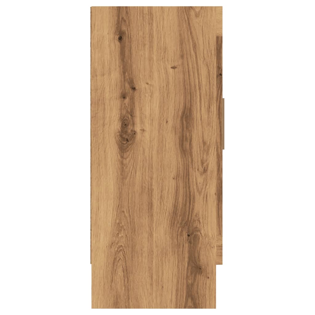 skænk 120x30,5x70 cm konstrueret træ kunsteg