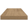væghylder 4 stk. 60x20x1,5 cm konstrueret træ kunsteg