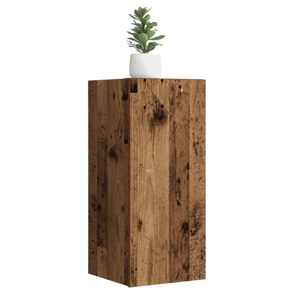 tv-skabe 2 stk. 30,5x30x60 cm konstrueret træ antikt træ