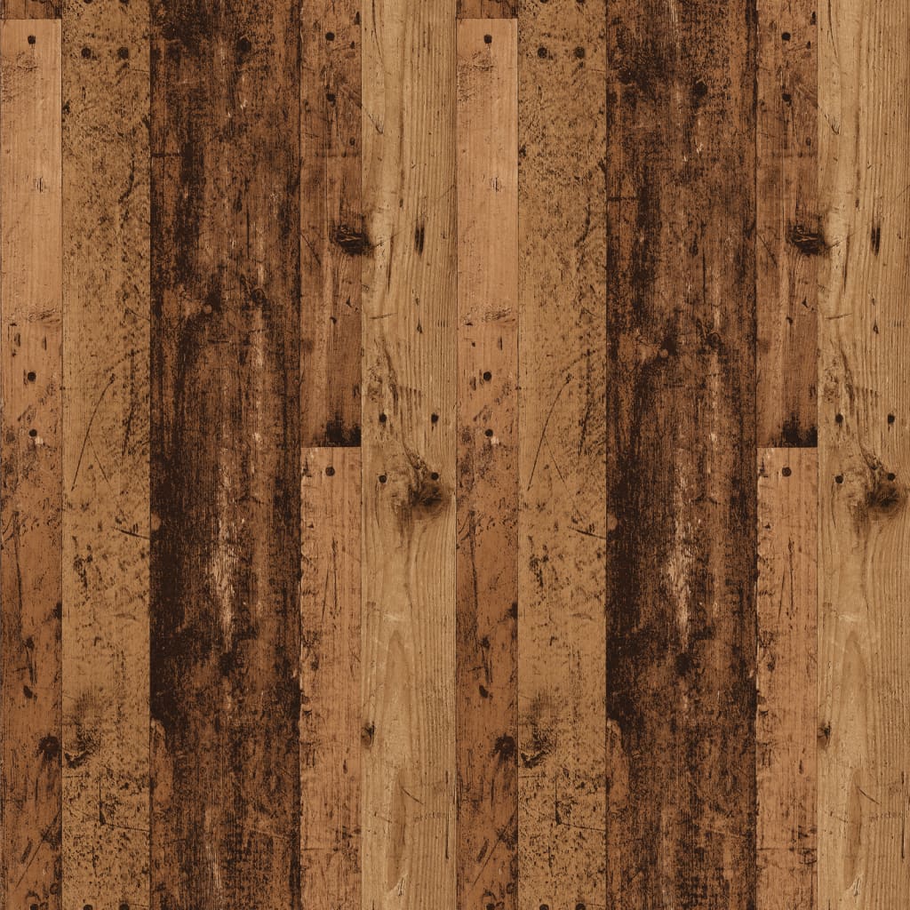 skobænk 105x35x35 cm konstrueret træ antikt trælook
