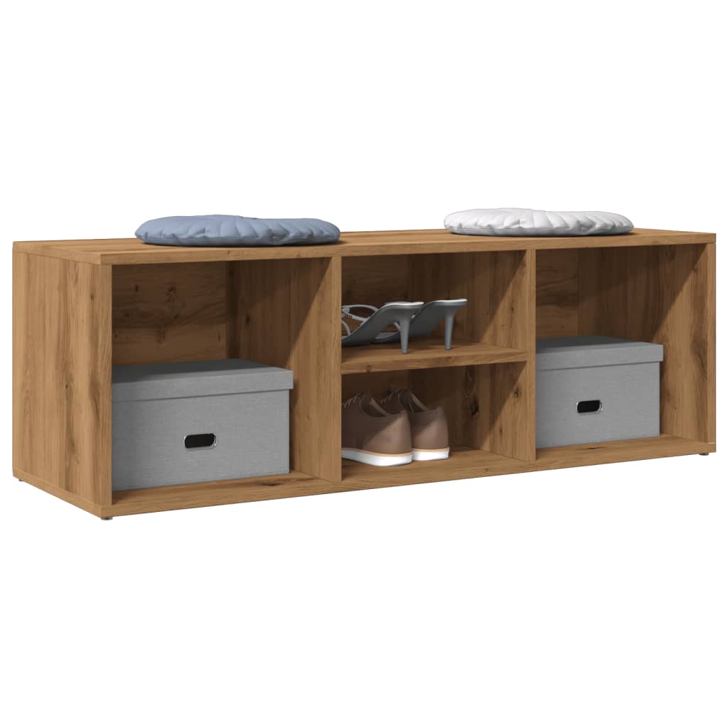 skobænk 105x35x35 cm konstrueret træ kunsteg