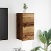 væghængt tv-skabe 2 stk. 30,5x30x30 cm antikt træ