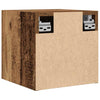væghængt tv-skabe 2 stk. 30,5x30x30 cm antikt træ