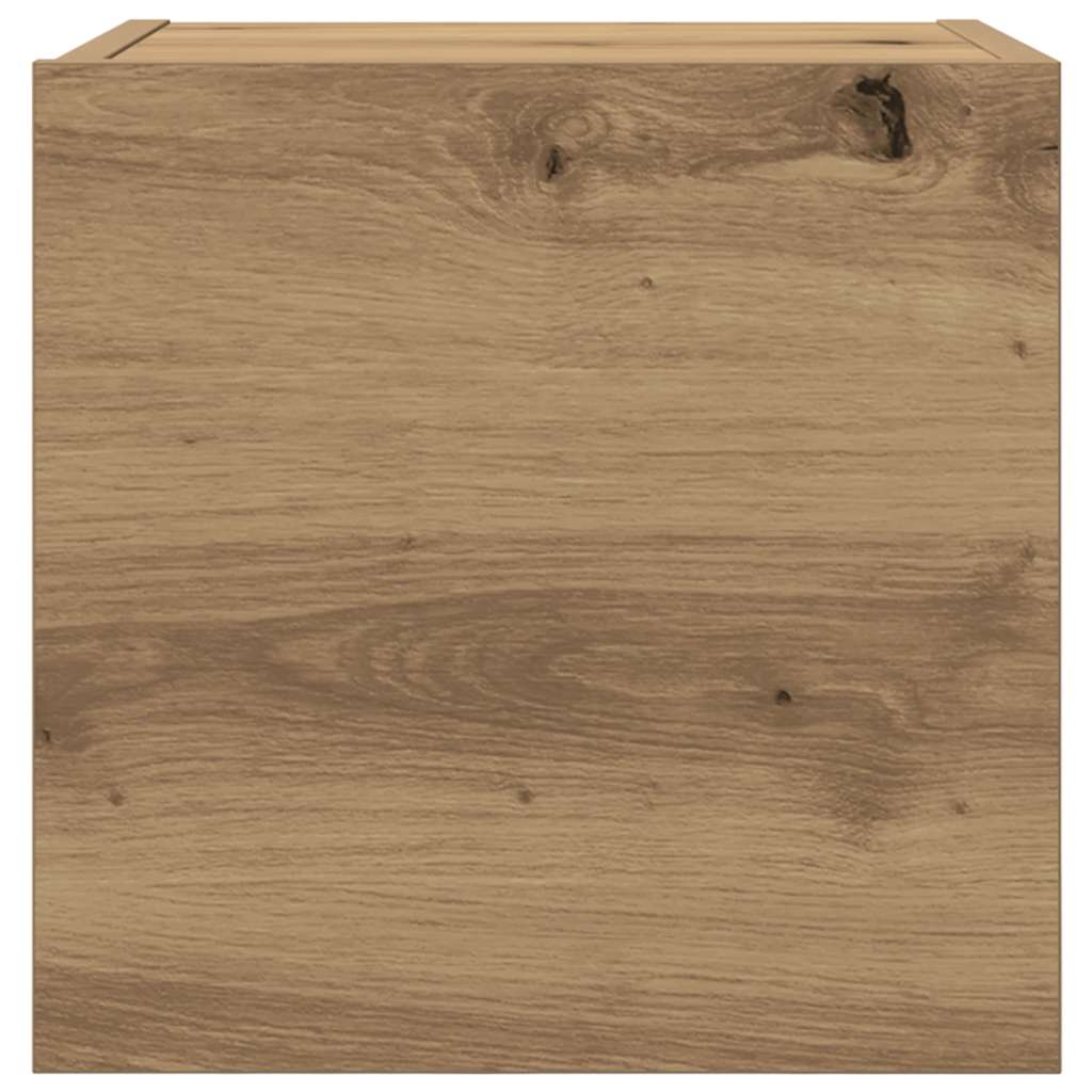væghængt tv-skabe 2 stk. 30,5x30x30 cm kunsteg
