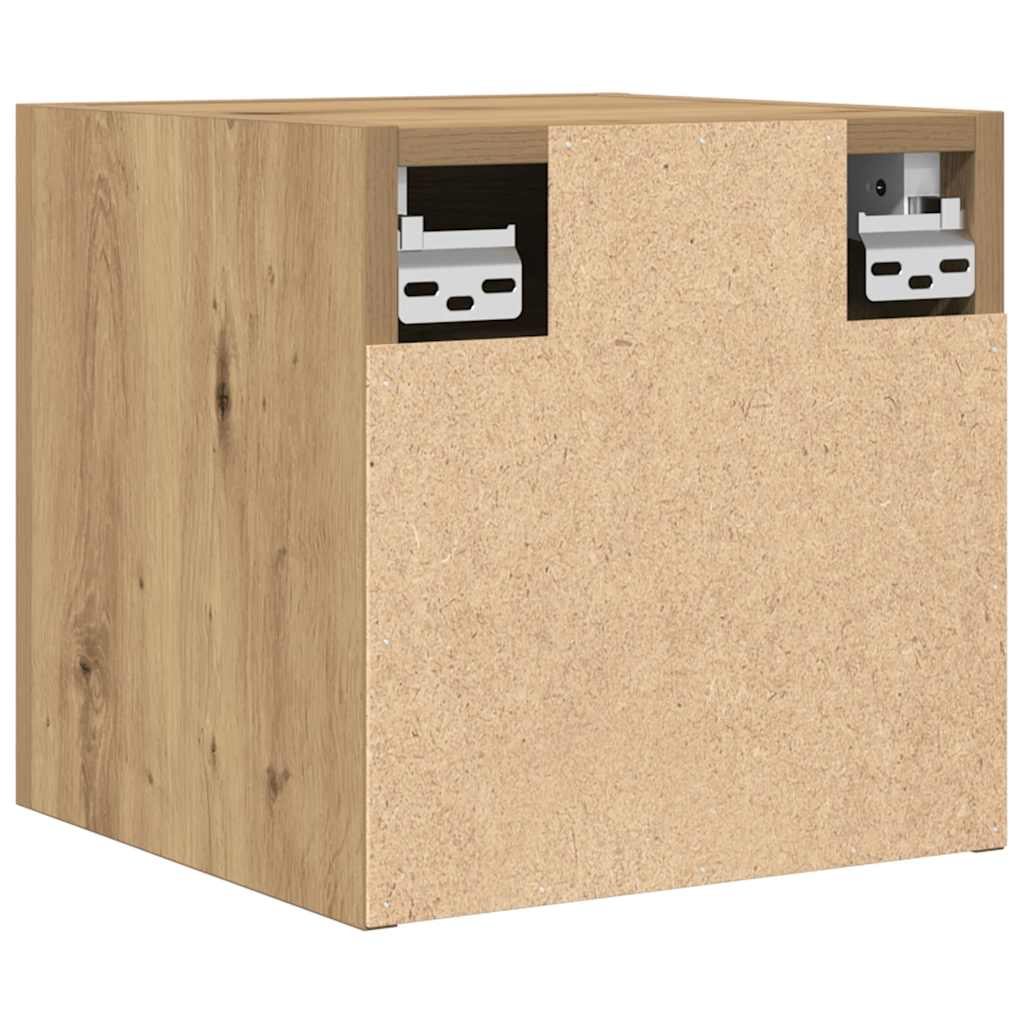 væghængt tv-skabe 2 stk. 30,5x30x30 cm kunsteg