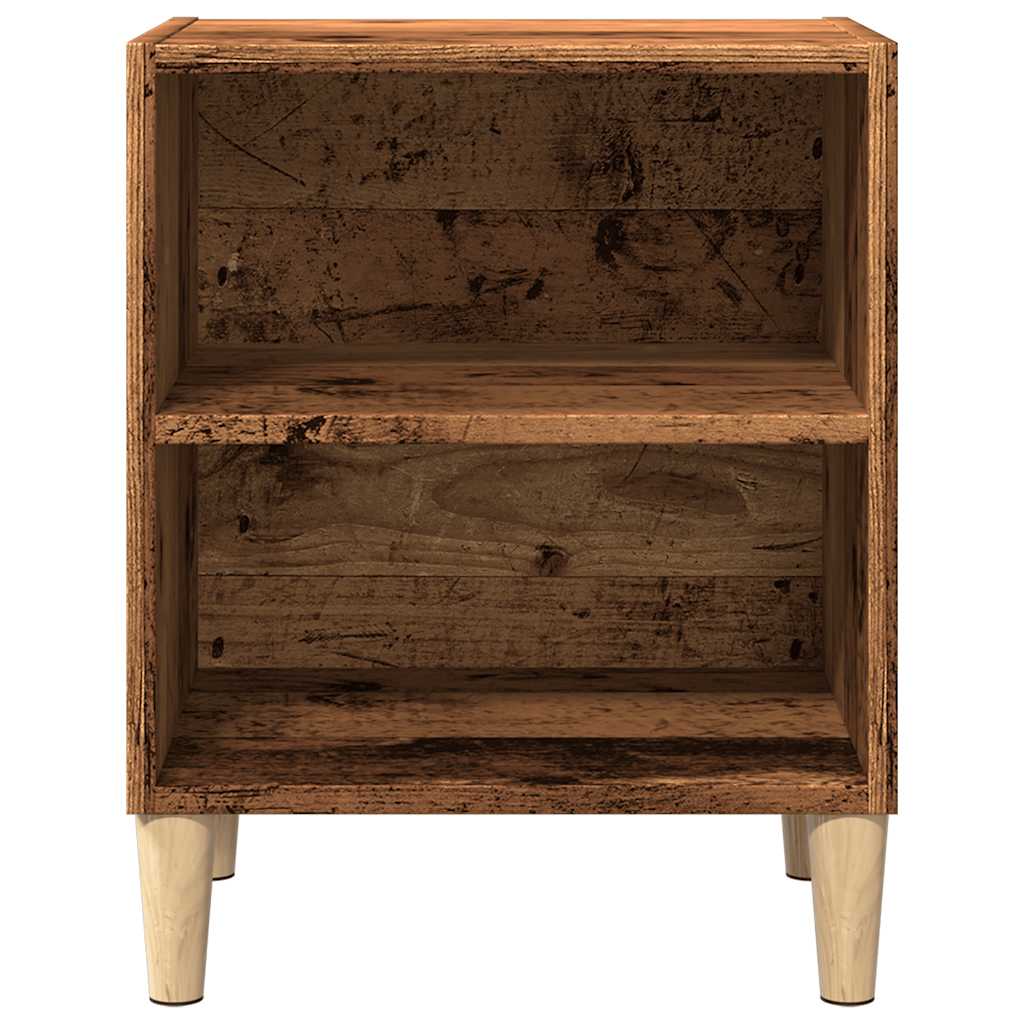 sengeborde 2 stk. 40x30x50 cm konstrueret træ antikt træ - Flotthjem