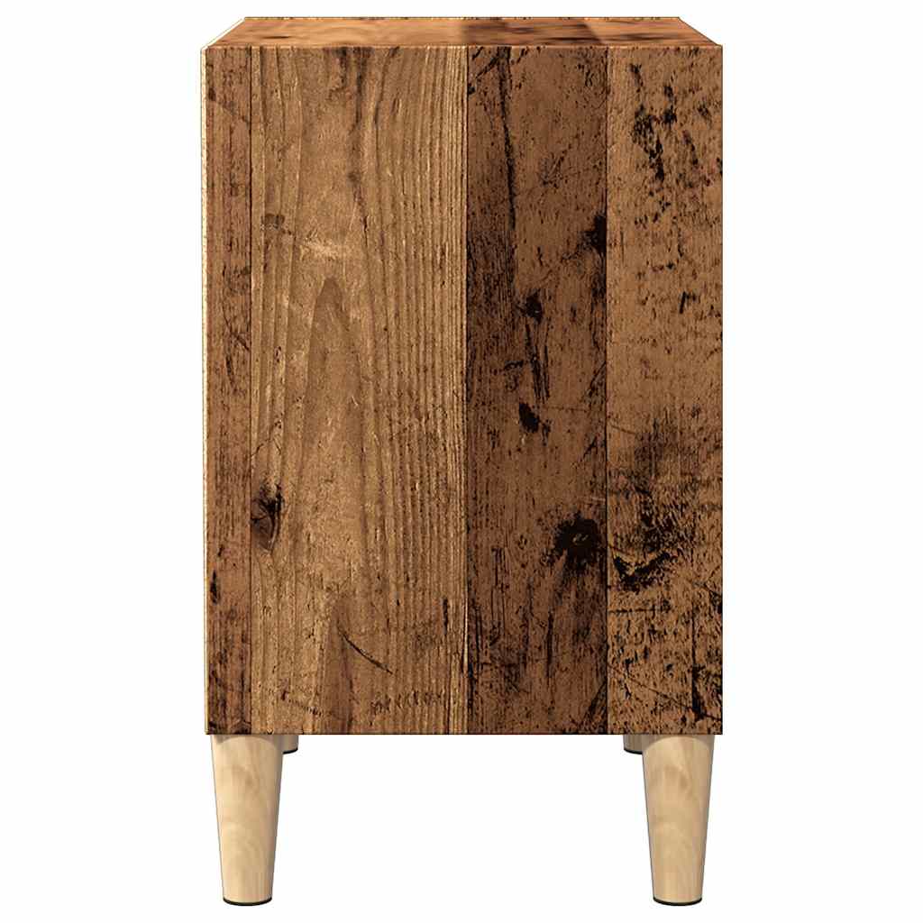 sengeborde 2 stk. 40x30x50 cm konstrueret træ antikt træ - Flotthjem