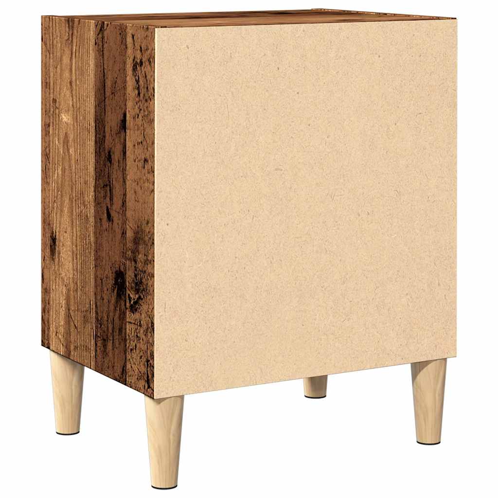 sengeborde 2 stk. 40x30x50 cm konstrueret træ antikt træ - Flotthjem