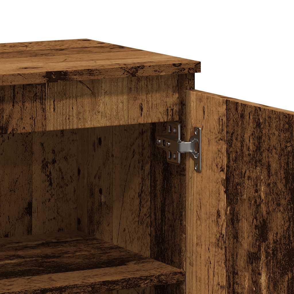 skænk 60x35x70 cm konstrueret træ antikt træ