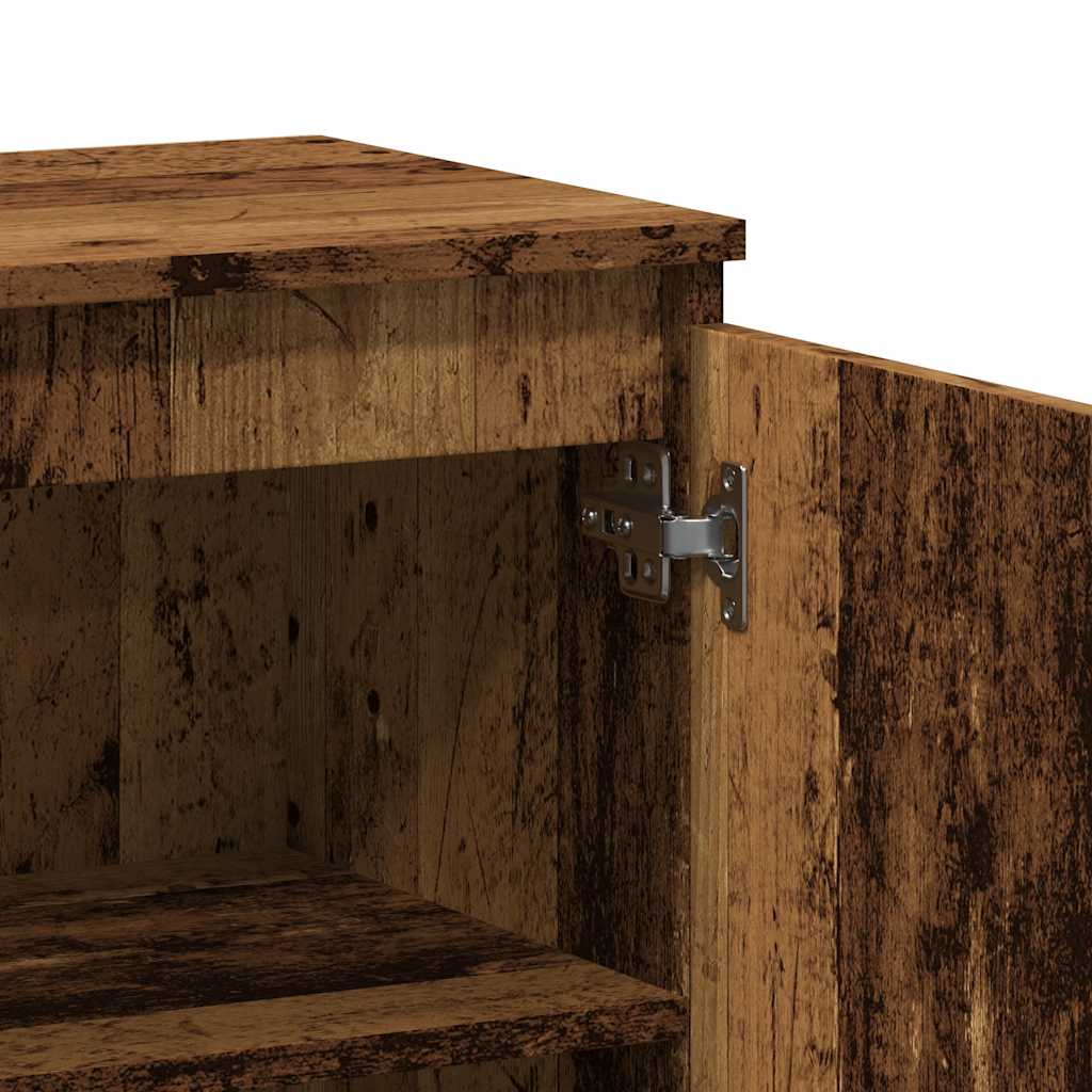 skænk 60x35x70 cm konstrueret træ antikt træ