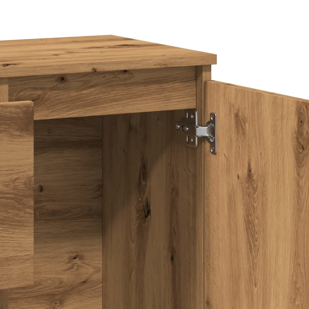 skænk 102x35x70 cm konstrueret træ kunsteg