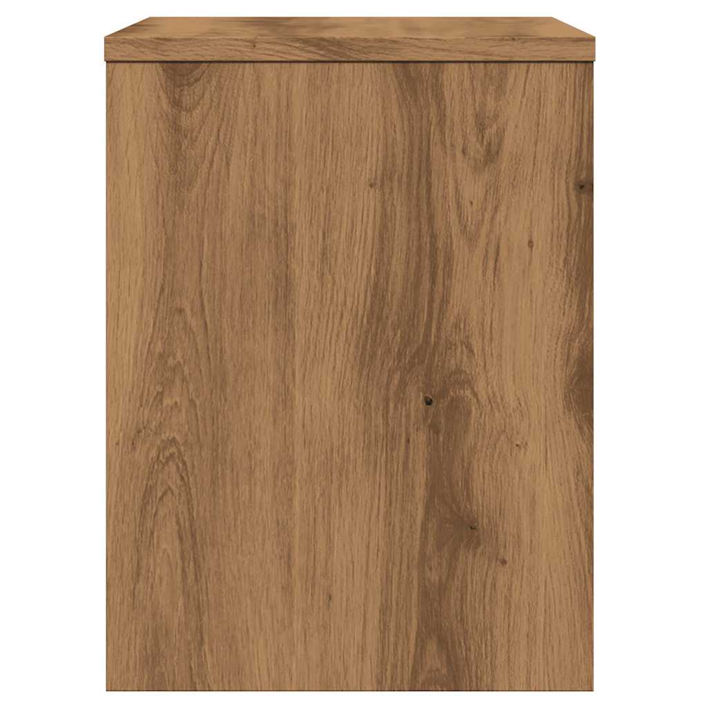 sengebord 40x30x40 cm konstrueret træ kunsteg - Flotthjem