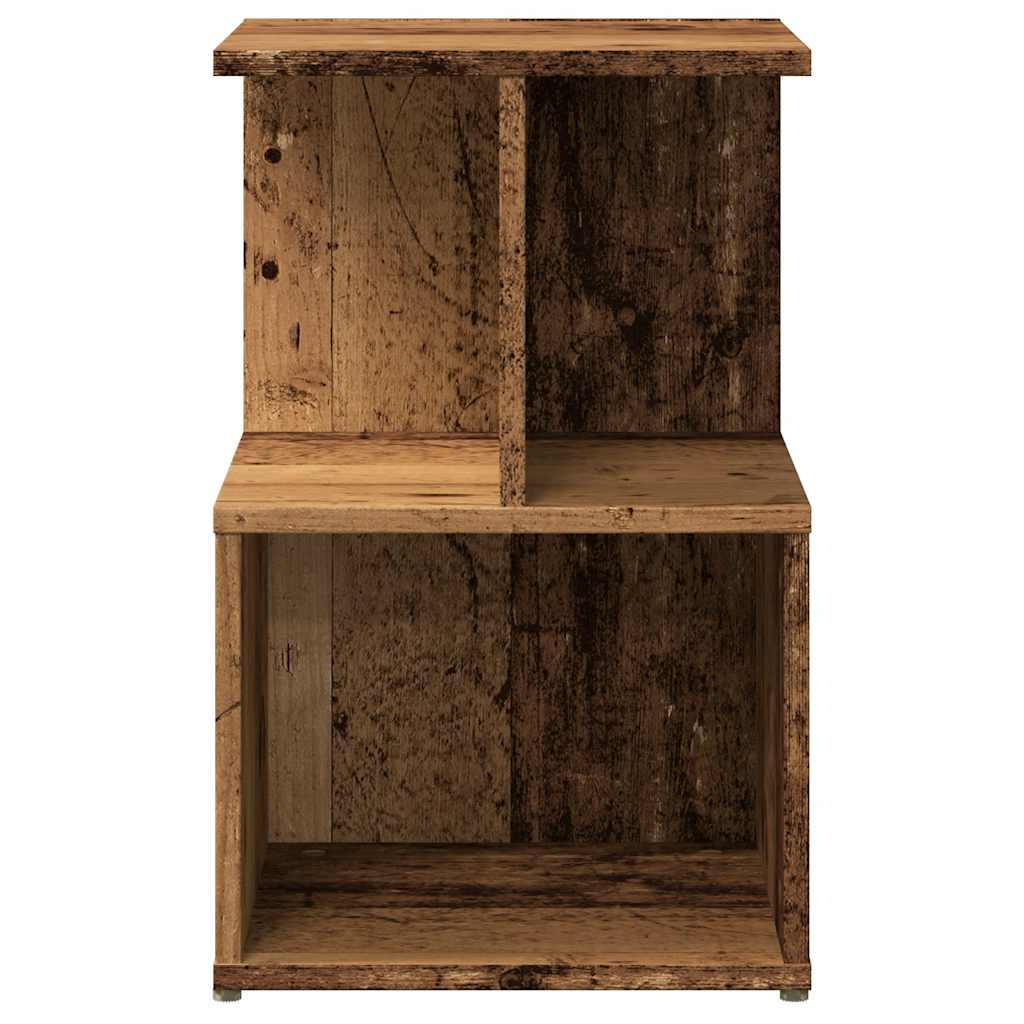 sengeskabe 2 stk. 35x35x55 cm konstrueret træ antikt træ - Flotthjem