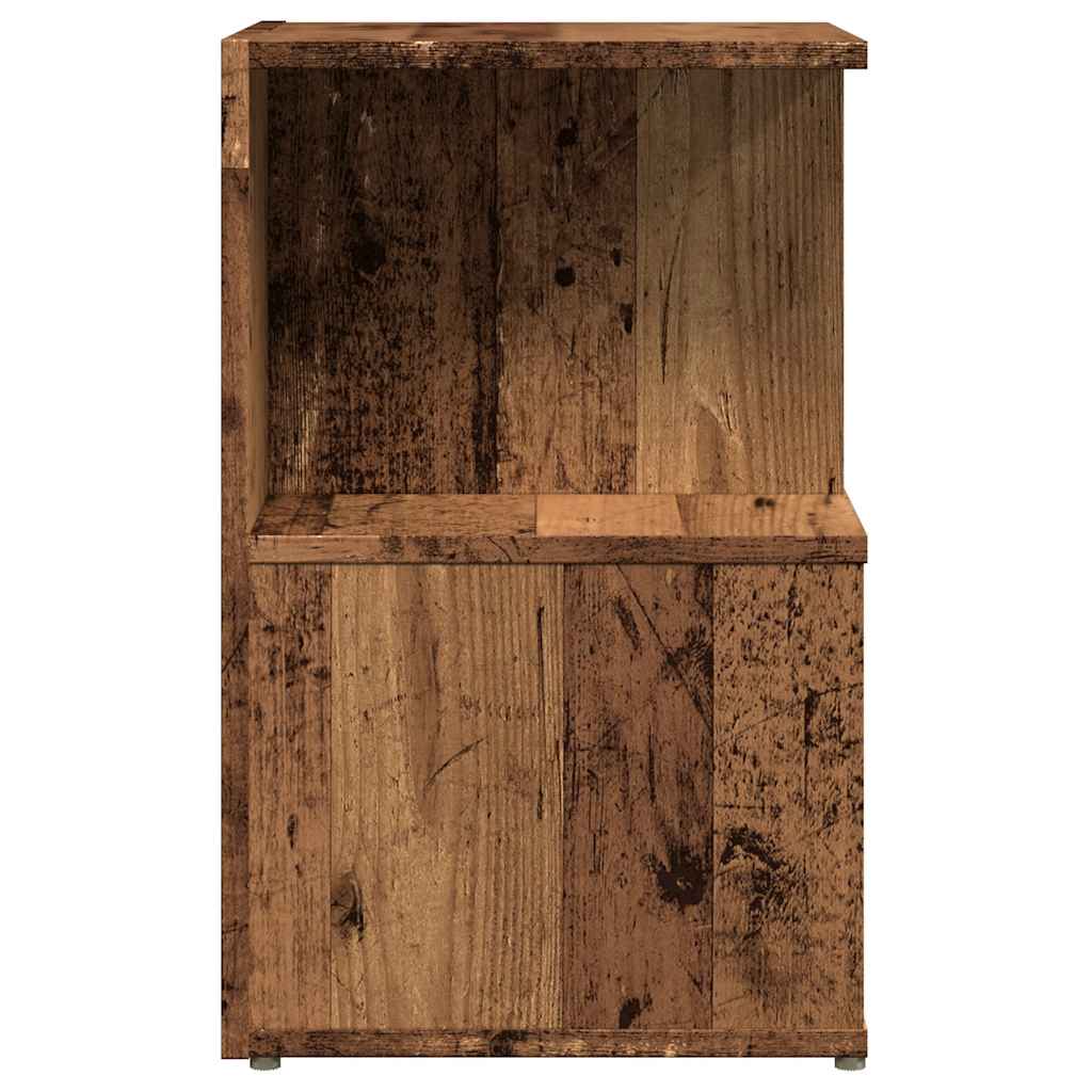 sengeskabe 2 stk. 35x35x55 cm konstrueret træ antikt træ - Flotthjem