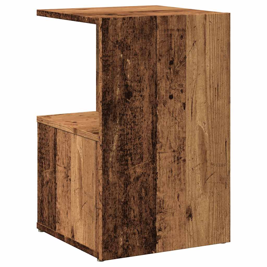 sengeskabe 2 stk. 35x35x55 cm konstrueret træ antikt træ - Flotthjem