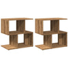 sengeborde 2 stk. 50x30x51,5 cm kunsteg - Flotthjem