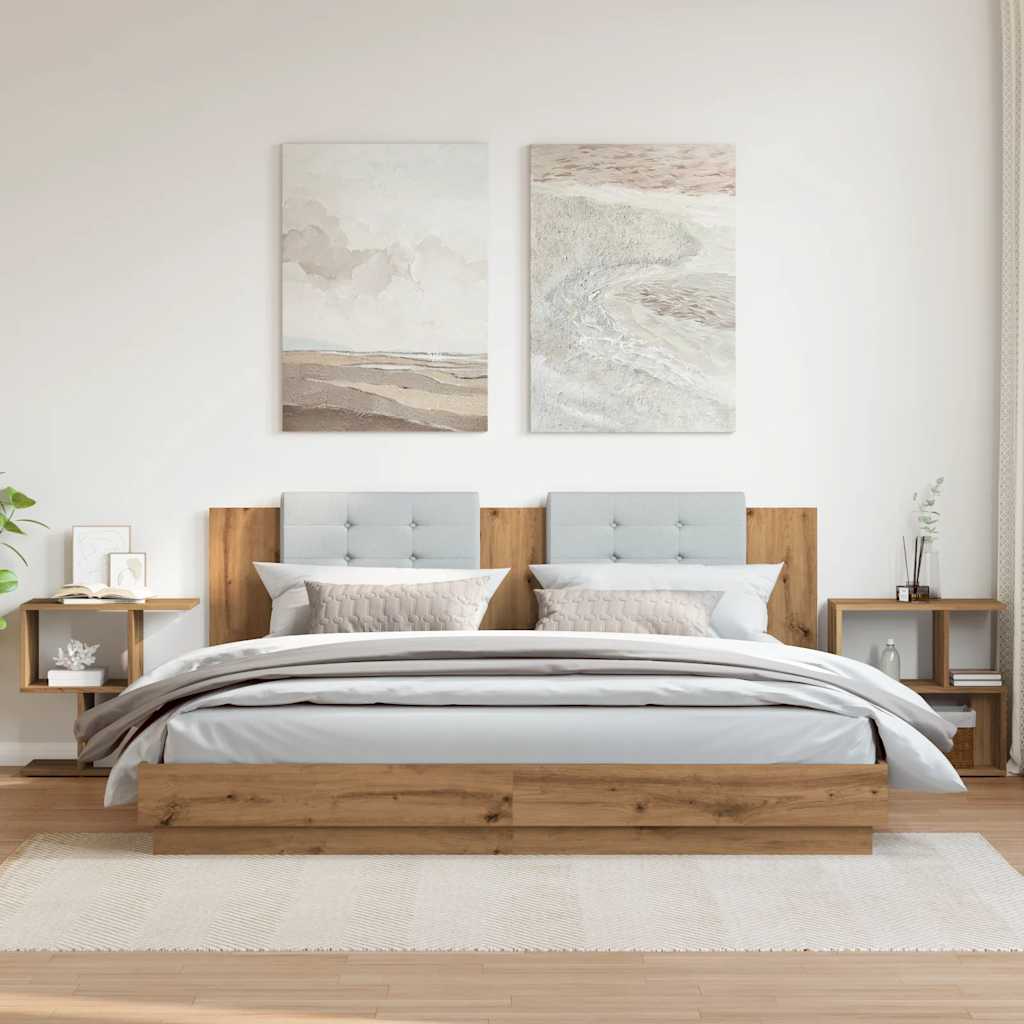 sengeborde 2 stk. 50x30x51,5 cm kunsteg - Flotthjem