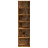 skoskabe 2 stk. 28x27x102 cm konstrueret træ gammelt træ-look