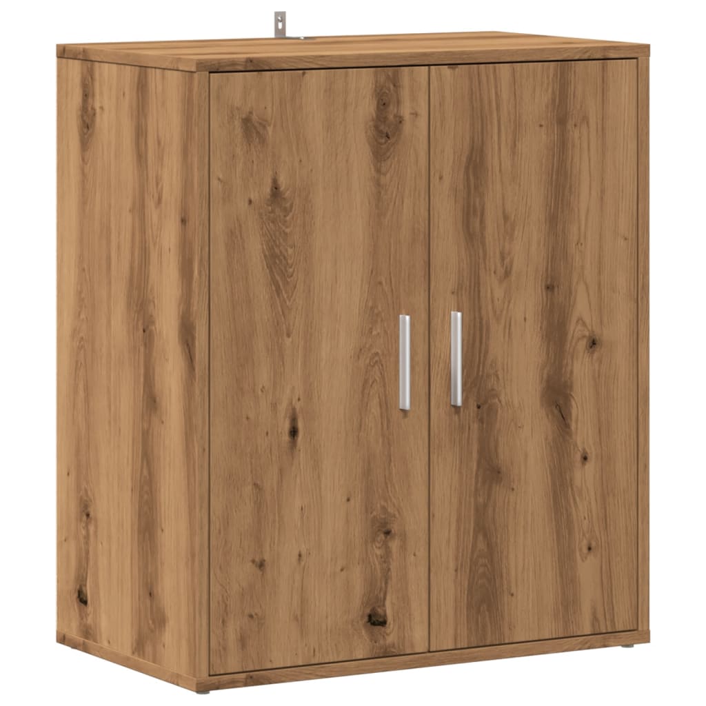 skoskab 60x35x70 cm konstrueret træ kunsteg